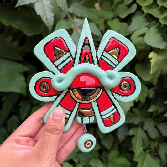 Blue Nahui Ollin Wall Hanging: Preorder