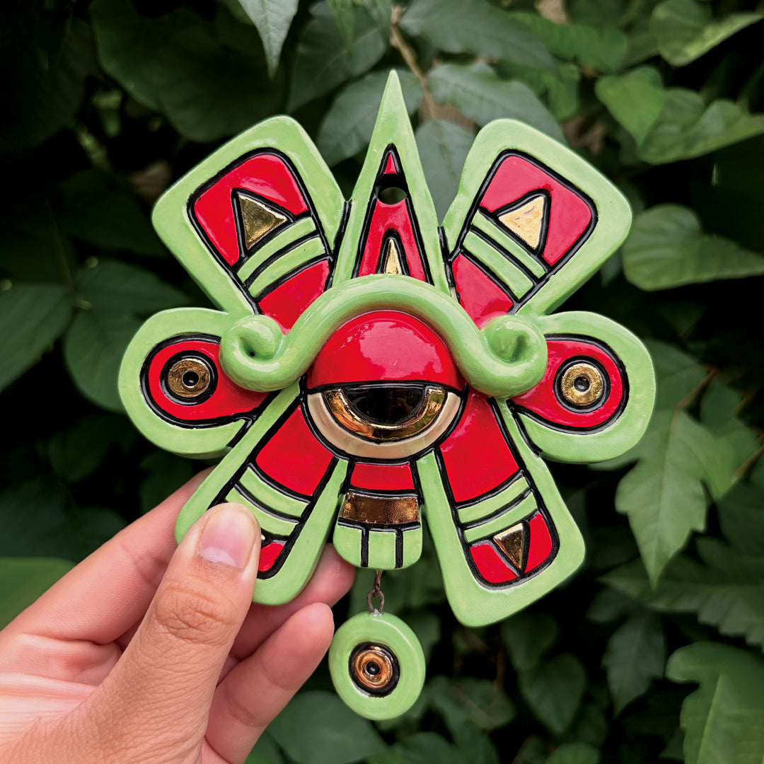 Green Nahui Ollin Wall Hanging: Preorder