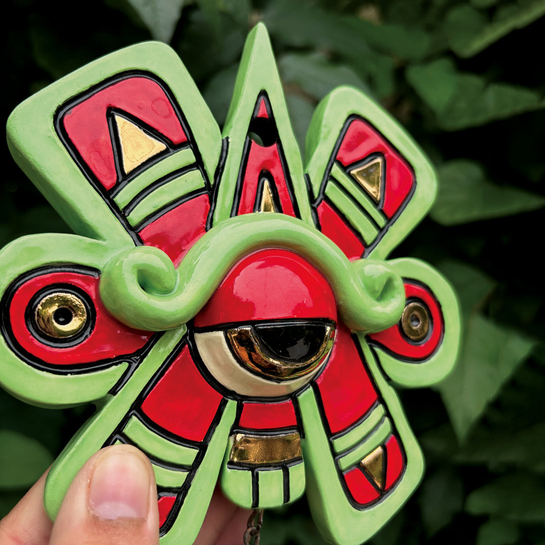 Green Nahui Ollin Wall Hanging: Preorder