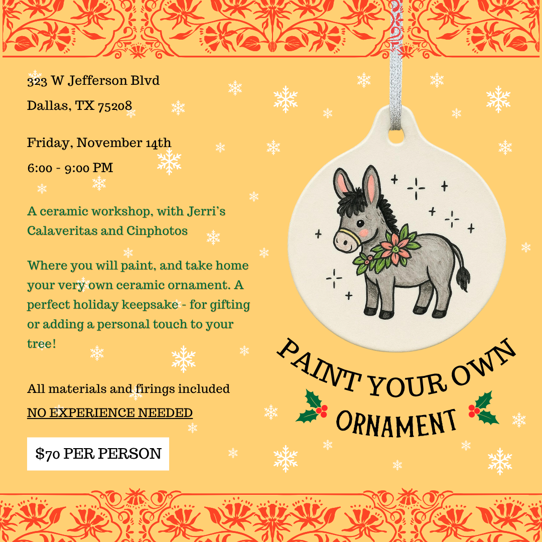 Paint Your Own Ornament Workshop | In Collaboration With Cinphotos