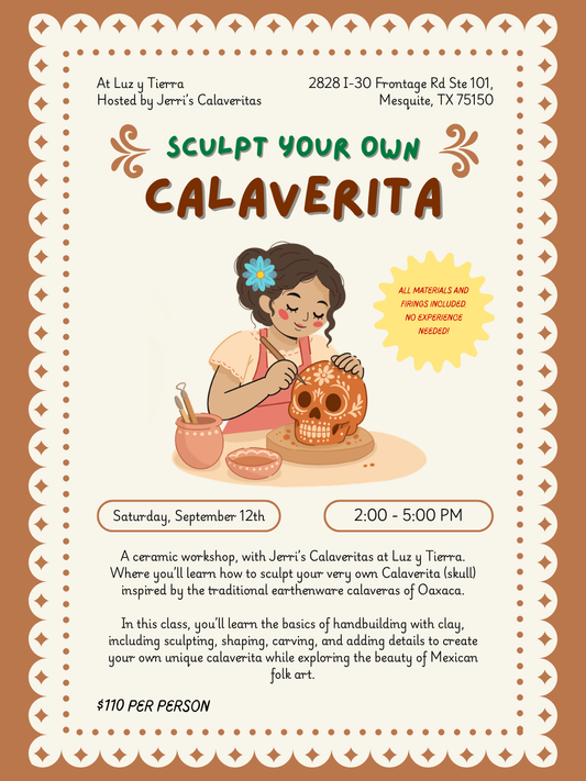 Sculpt Your Own Calaverita Workshop | At Luz y Tierra