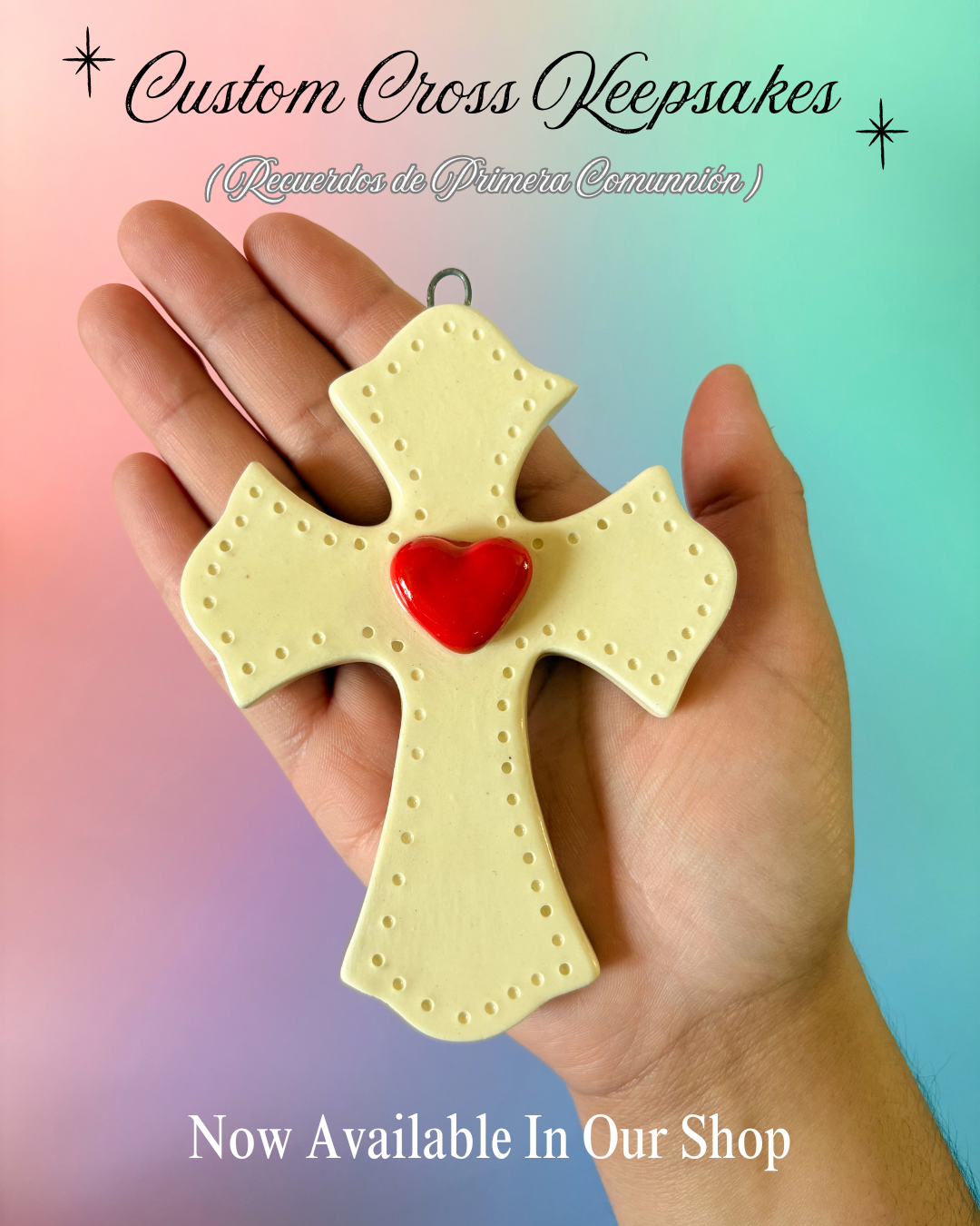 Custom Cross Keepsake | Recuerdos de Primera Comunnión [PREORDER]