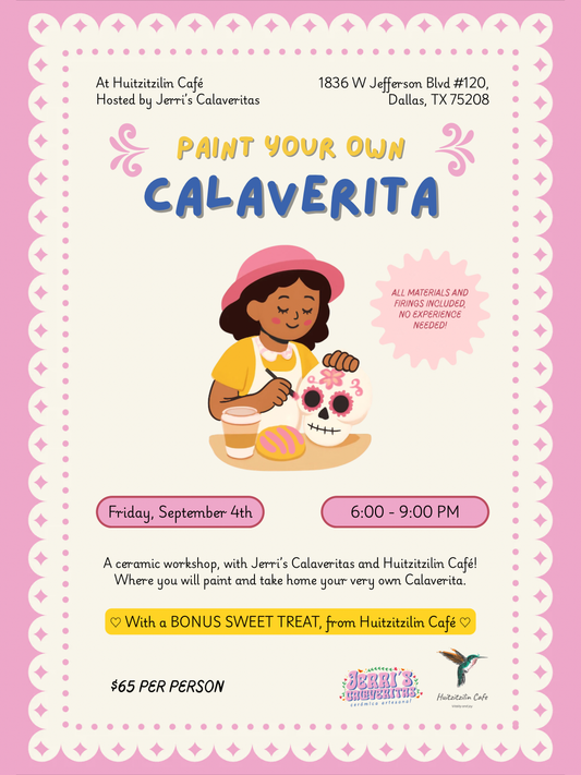 Paint Your Own Calaverita Workshop | In Collaboration With Huitzitzilin Café