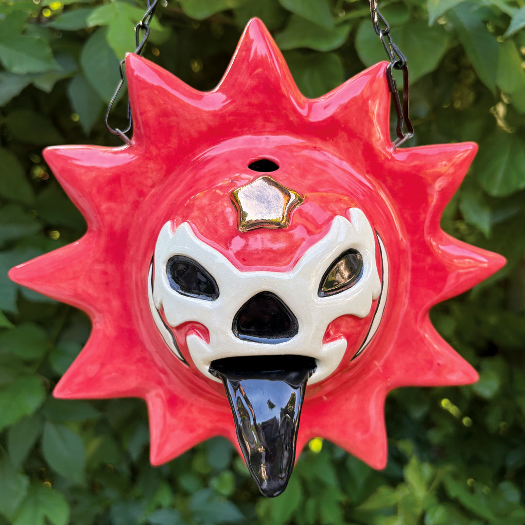 Golden Pink Lucha Solecito Wall Hanging [Incense Holder/Burner]