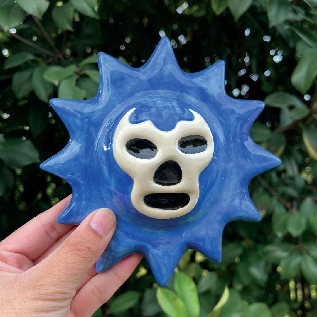 Blue Demon Lucha Solecito Wall Hanging