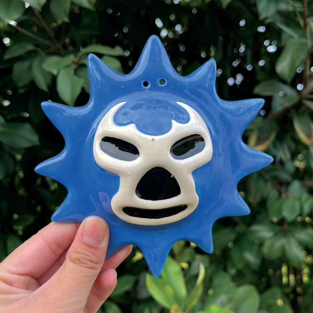 Blue Demon Lucha Solecito Wall Hanging [New Version]