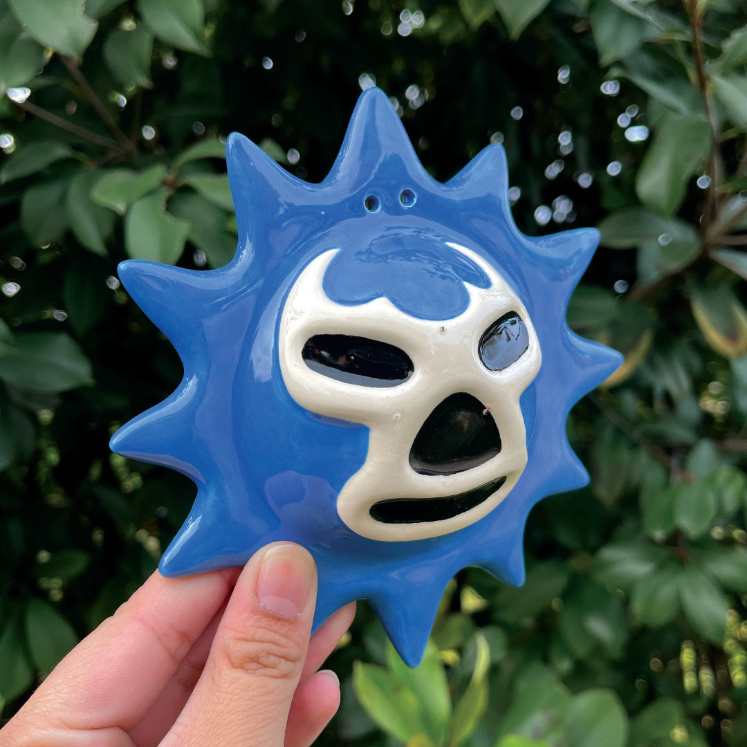 Blue Demon Lucha Solecito Wall Hanging [New Version]