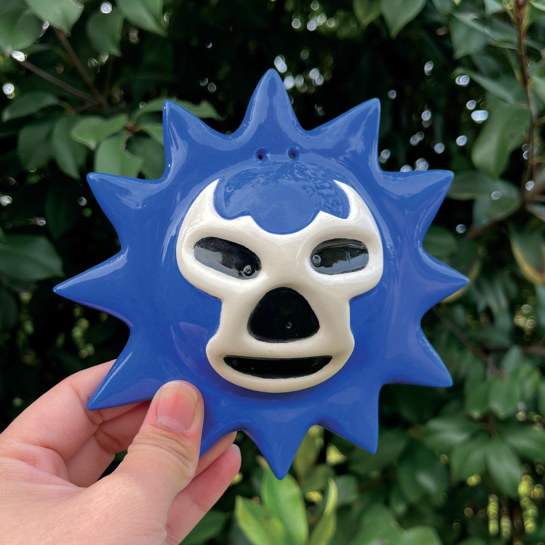 Blue Demon Lucha Solecito Wall Hanging [New Version]