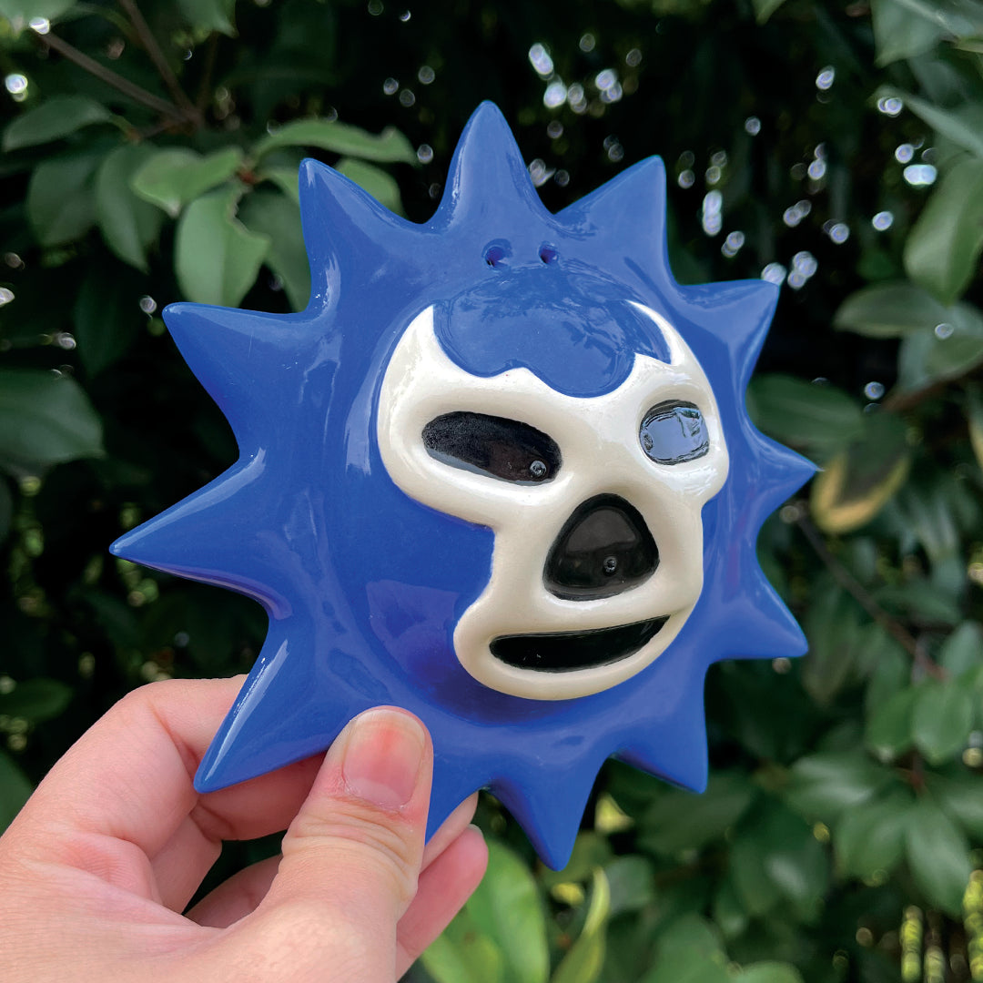 Blue Demon Lucha Solecito Wall Hanging [New Version]