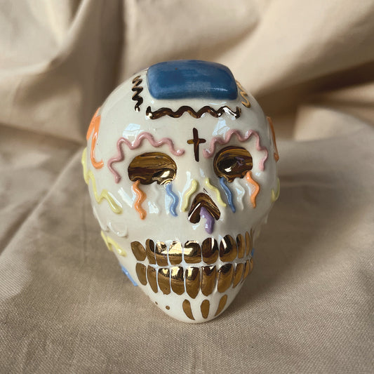 Blue & Pink Calaverita De Azucar