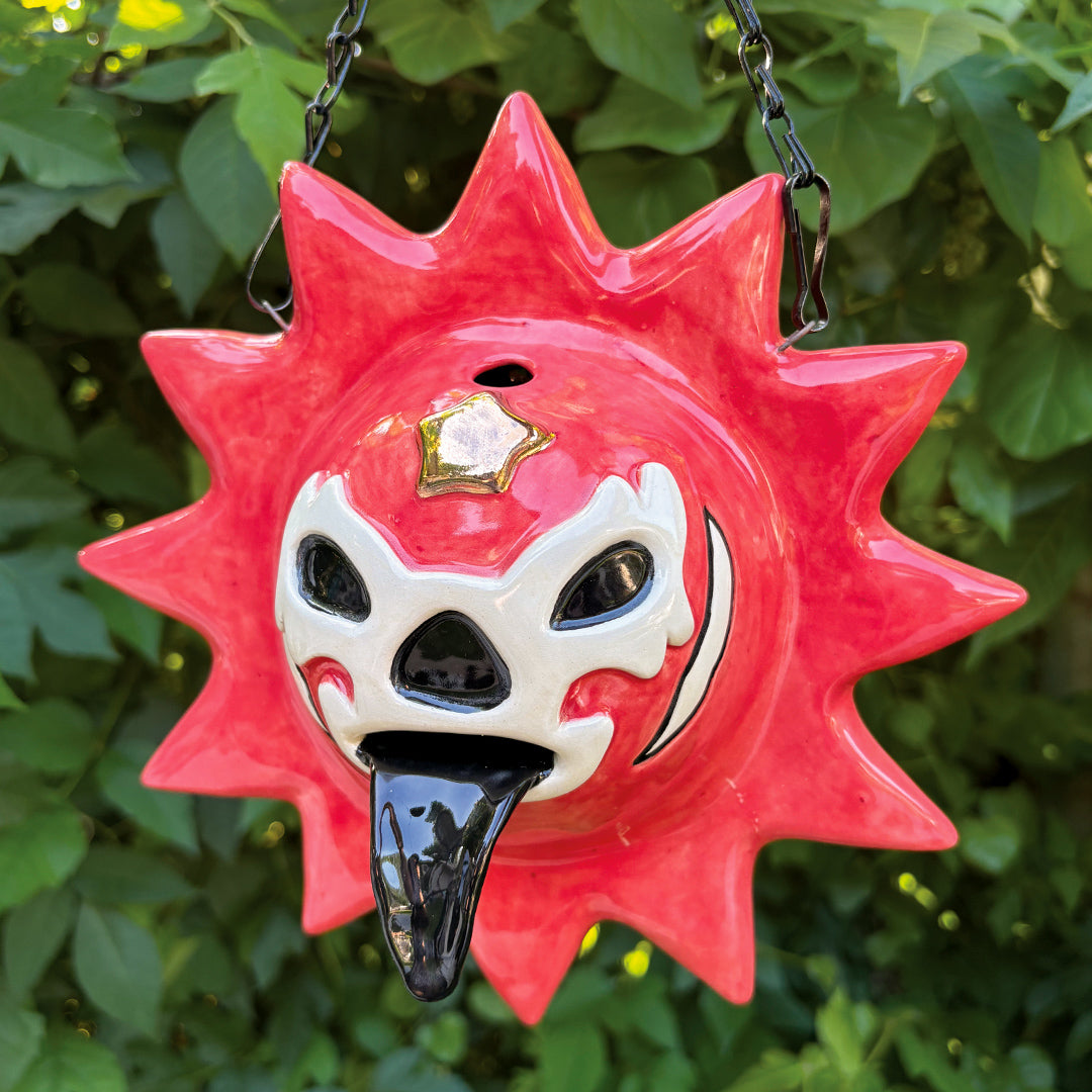 Golden Pink Lucha Solecito Wall Hanging [Incense Holder/Burner]