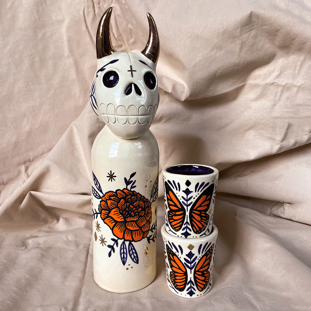 Cempasúchil Diablito Carafe Set