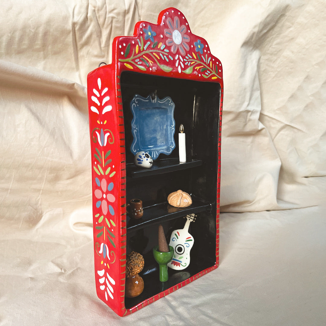 Red Mini Ofrenda Wall Hanging