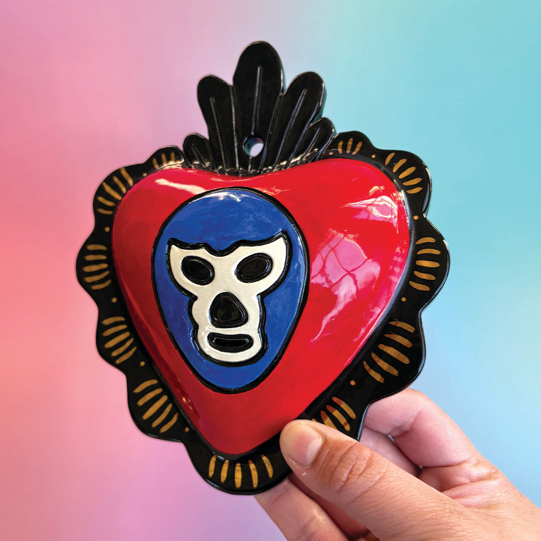 Lucha Corazoncito Wall Hanging