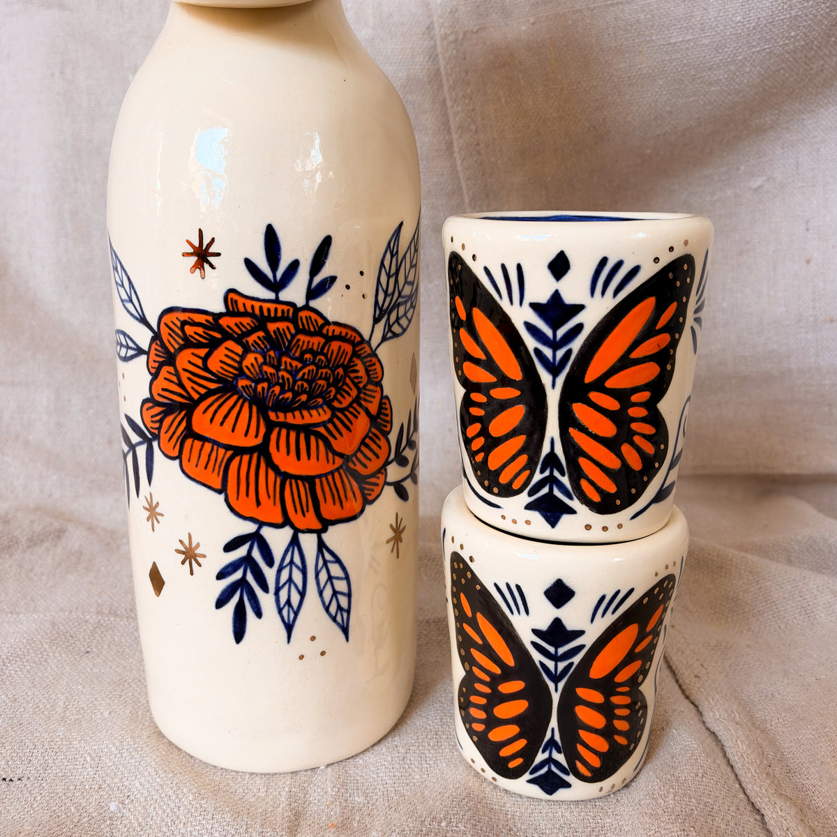 Cempasúchil Diablito Carafe Set