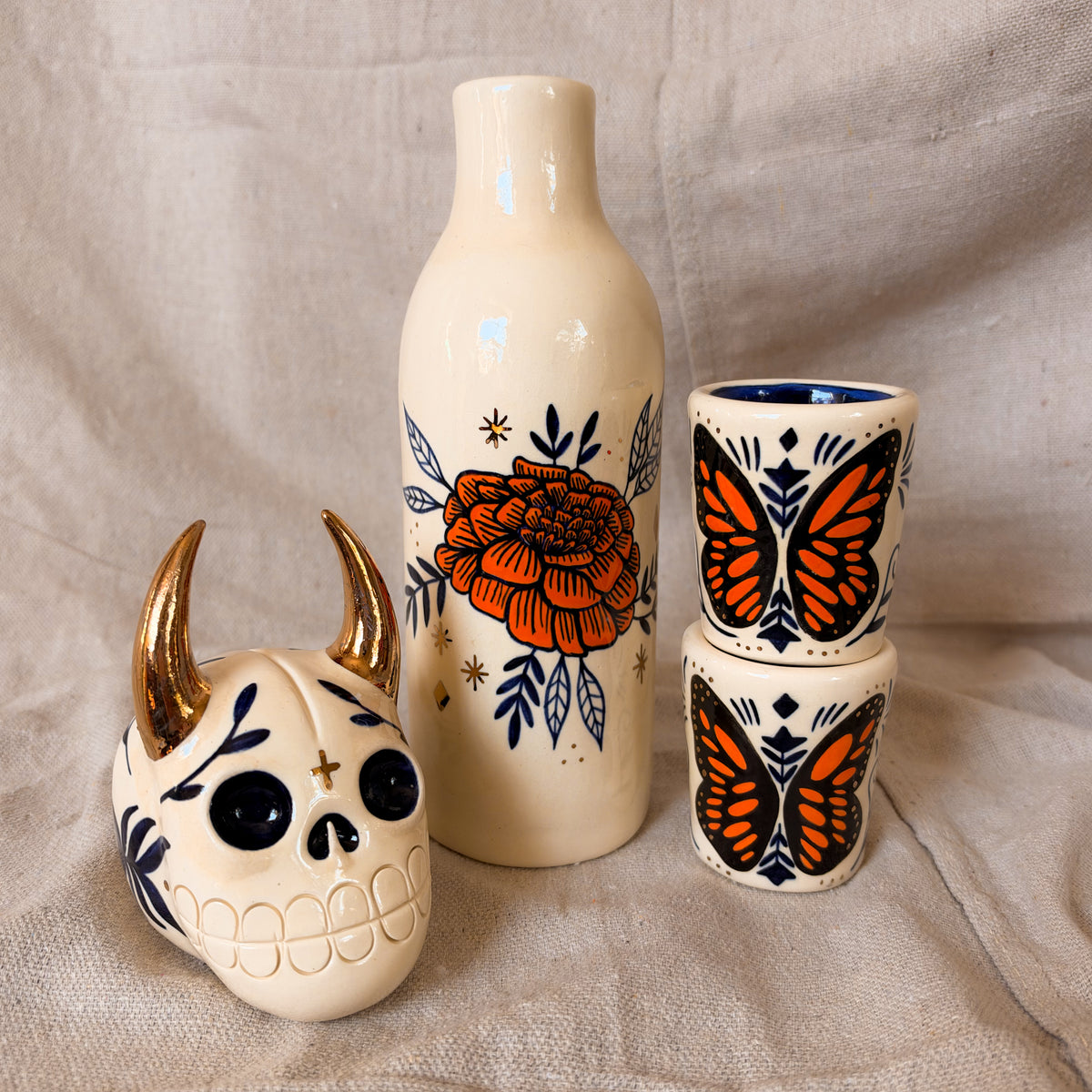 Cempasúchil Diablito Carafe Set