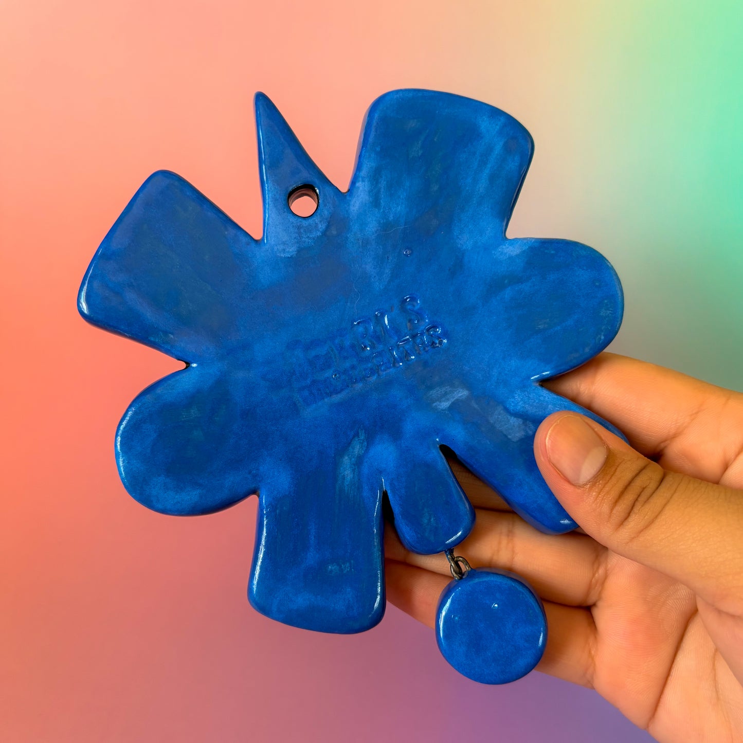 Blue-Orange Nahui Ollin Wall Hanging [DISCOUNTED]
