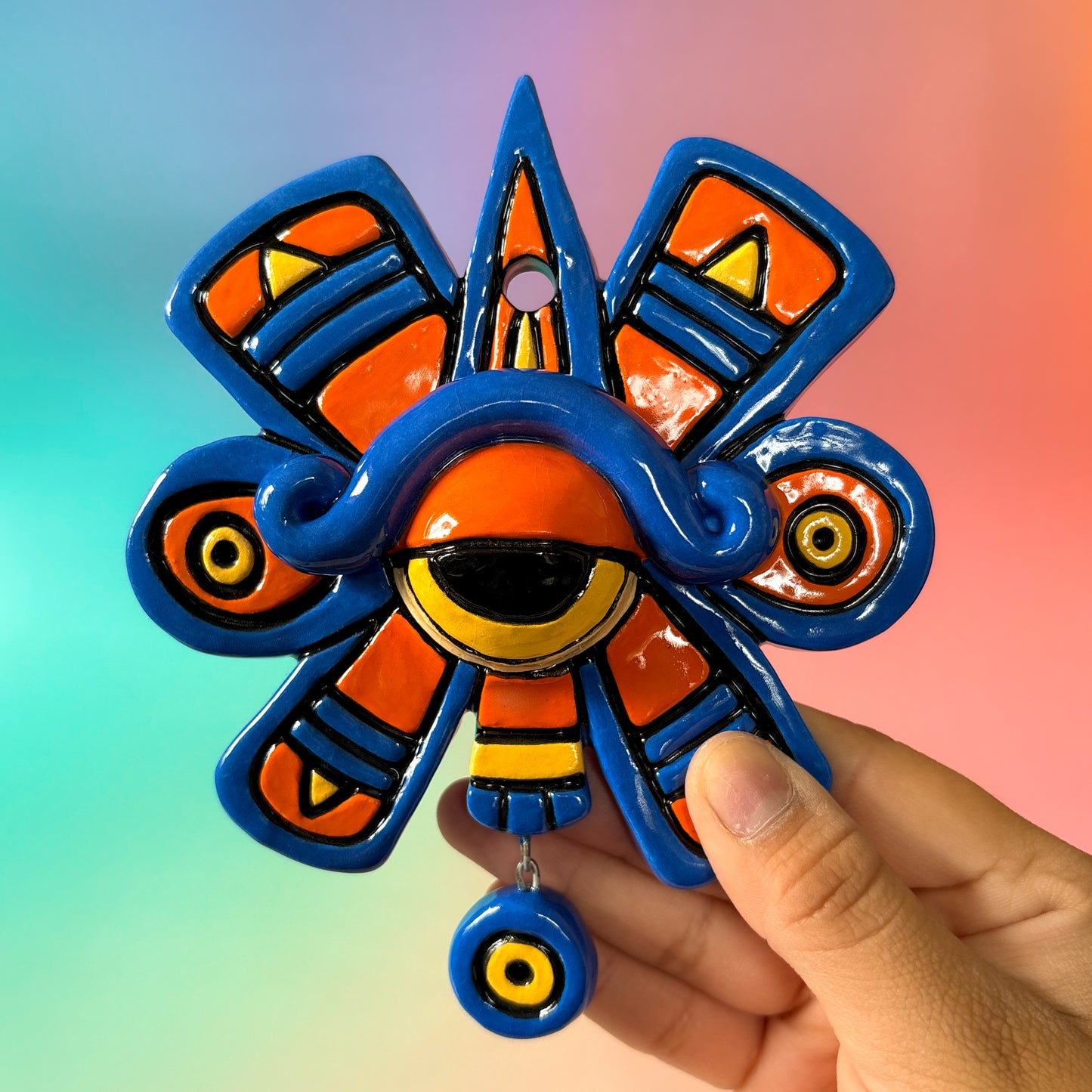 Blue Nahui Ollin Wall Hanging | Preorder